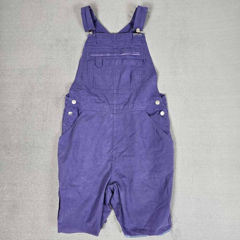 Duluth Trading Heirloom Gardening Short Overalls Womens Medium Purple *READ